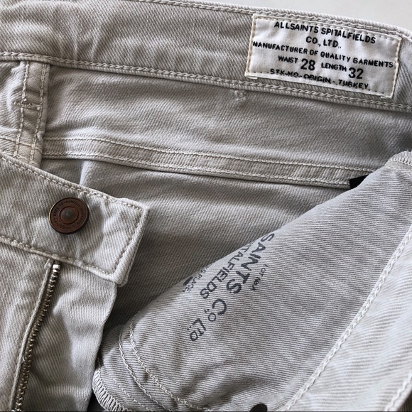 💰Sold💰AllSaints Arish Pipe Skinny Jeans - Picture 7 of 8